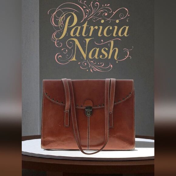 Patricia Nash Brown Leather Shoulder Bag Preloved Condition - Picture 1 of 12